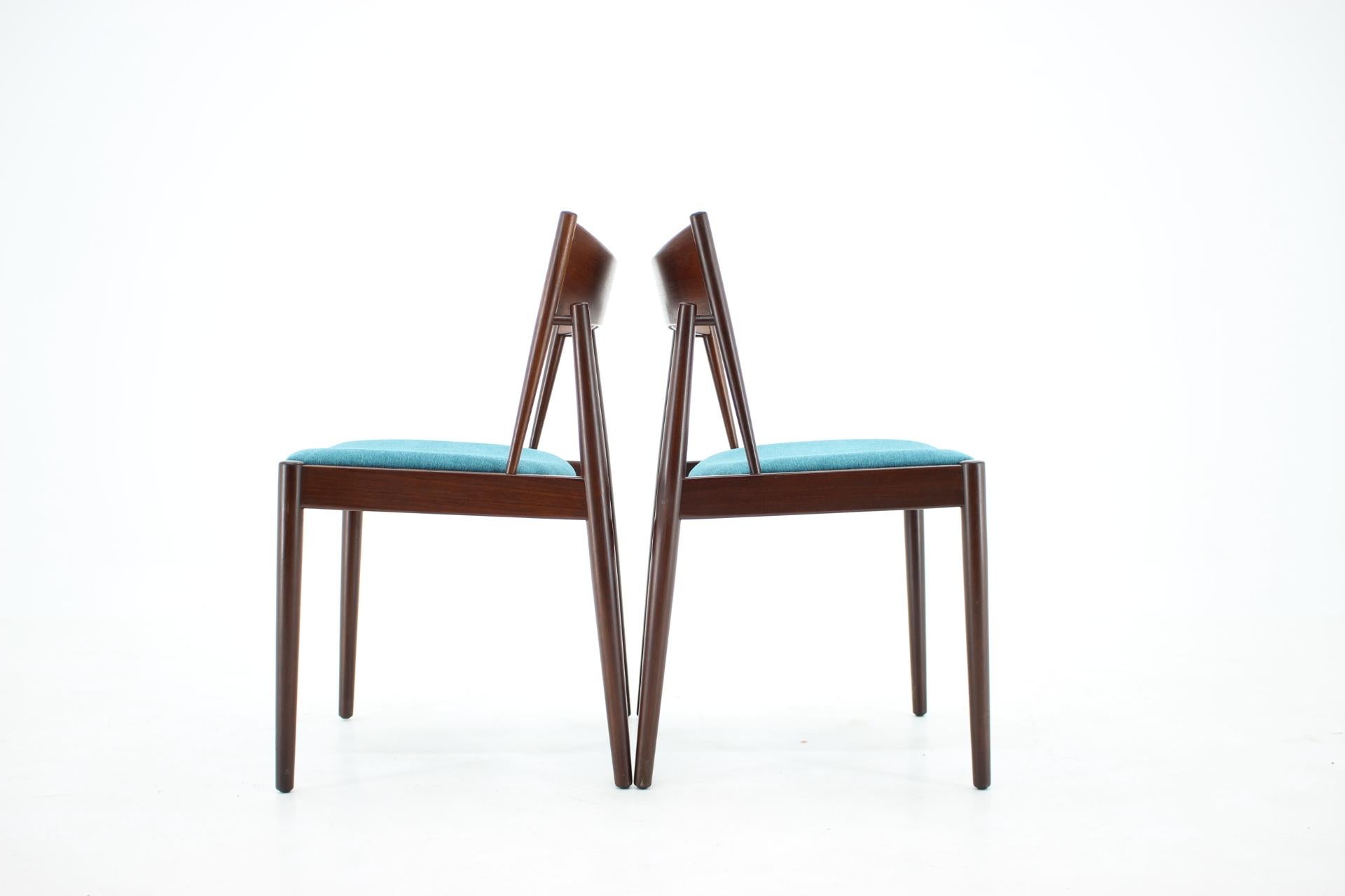 1960 Rare Teak Dining Chairs by Vamo, Denmark 1