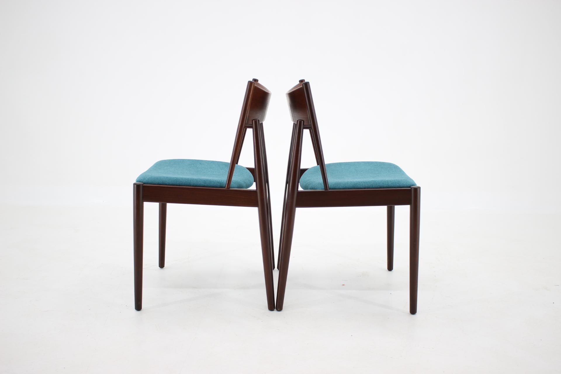 1960 Rare Teak Dining Chairs by Vamo, Denmark 2