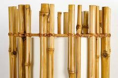 1960 Lampadaire en rotin par Louis Sognot