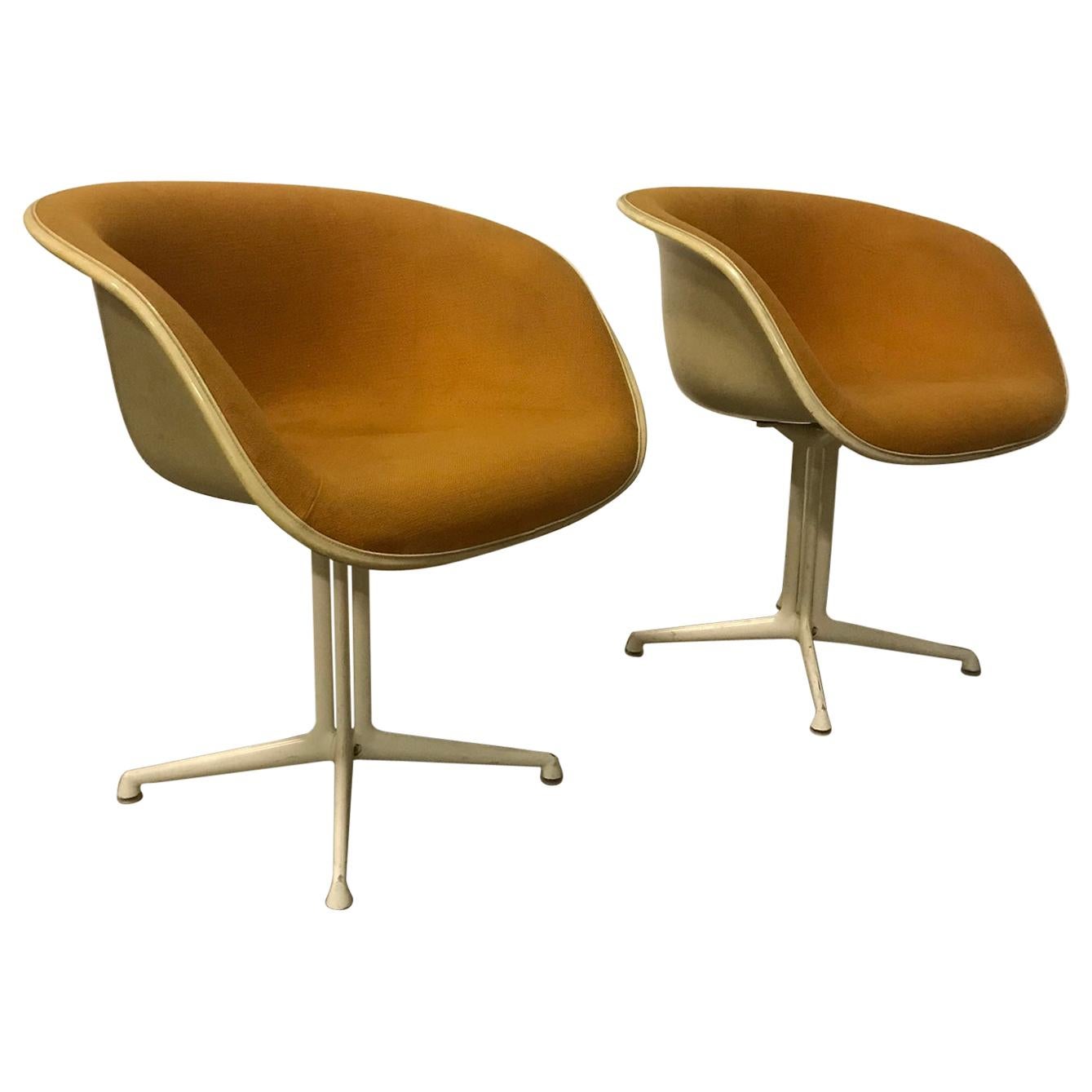 1960, Ray and Charles Eames, Original La Fonda Chairs by Miller in First Fabric