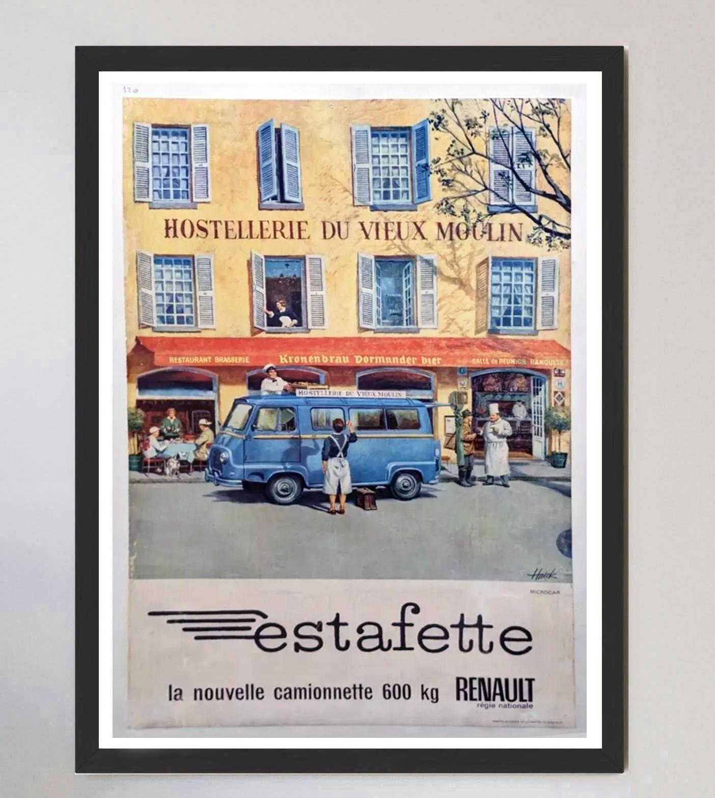 Francese 1960 Renault Estafette - Poster d'epoca originale in vendita