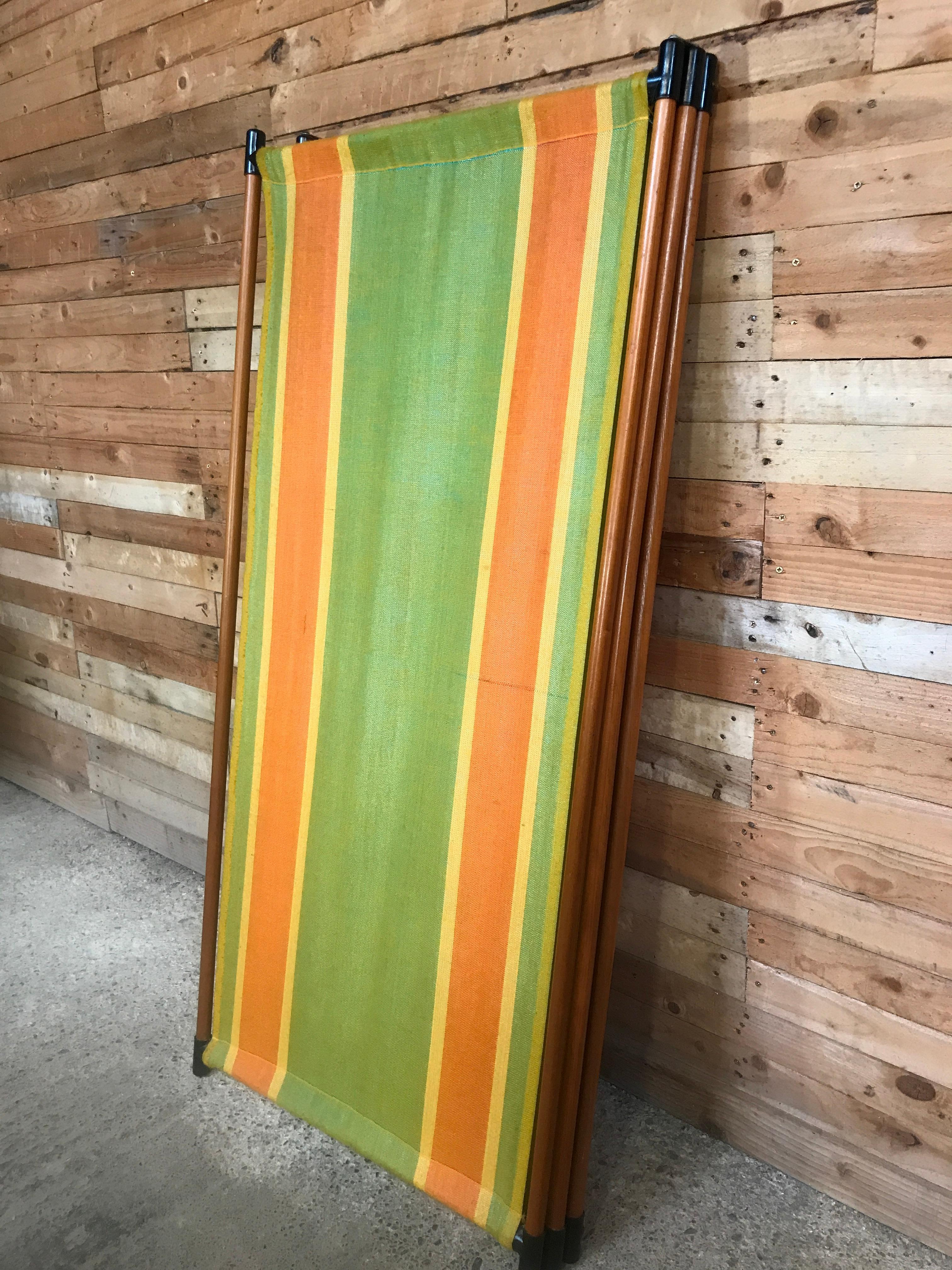 Dutch 1960 Retro Vintage Fabric screen / Room Divider