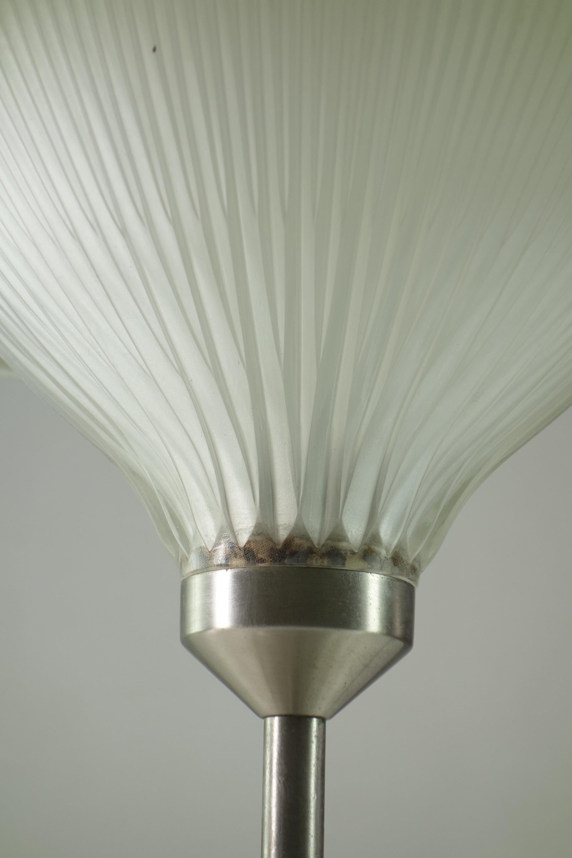 Lampe de bureau Ro Studio Bbpr Artemide de conception italienne en métal nickelé et verre, 1960 Bon état - En vente à Brescia, IT
