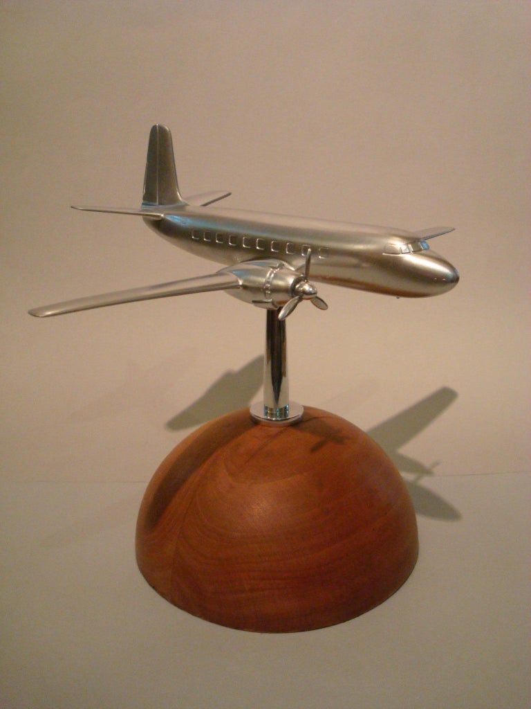 1960s Airplane Model Aviation Desk Piece For Sale at 1stDibs