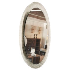 Mid-Century Modern Backlit Mirror with a Plastic Frame  - France, 1960s