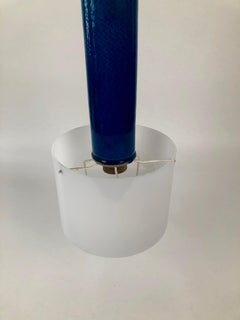 1960s Bitossi Ceramiche Aldo Londi "Rimini Blue" Ceiling Lamp, Italy