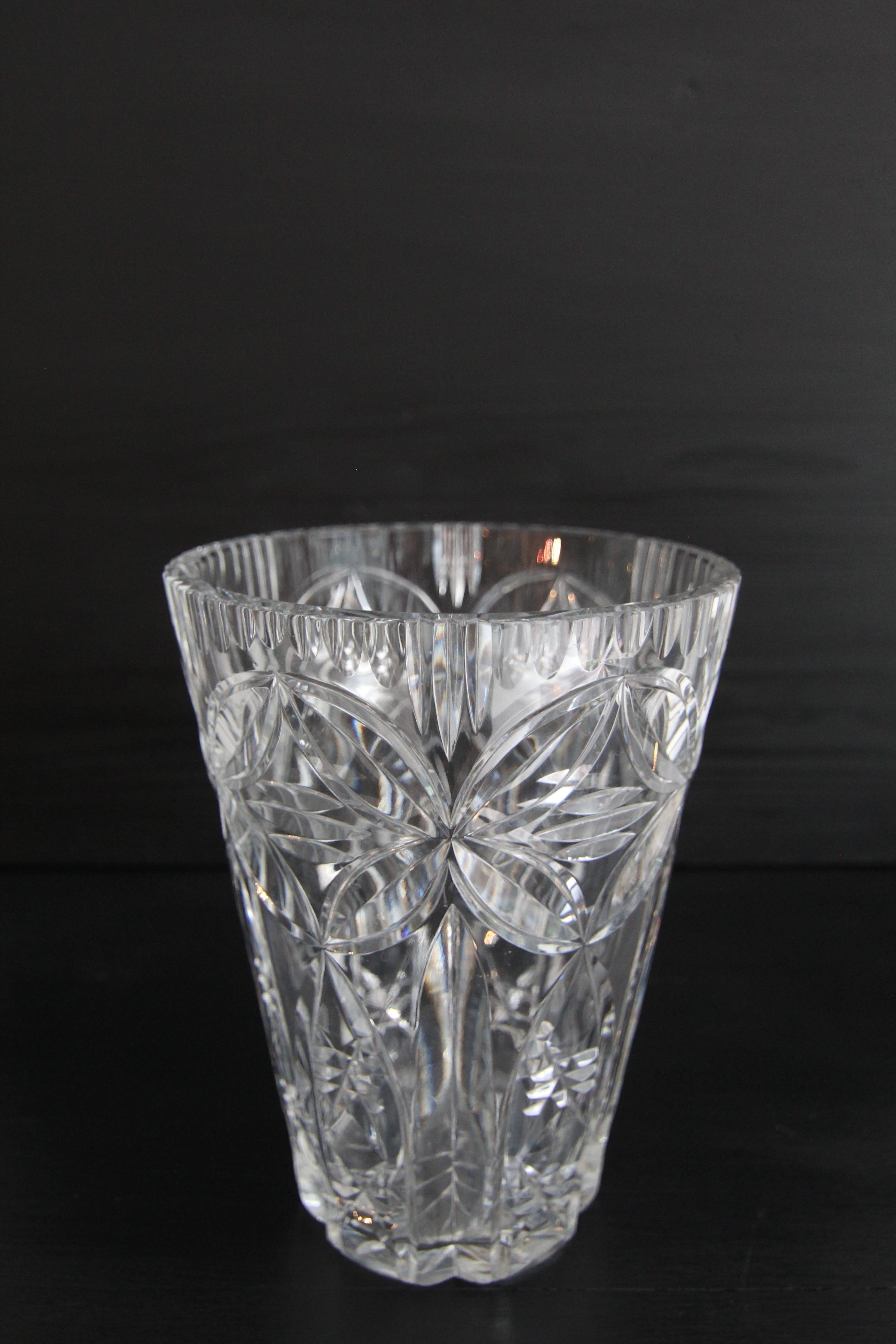 Vaso di cristallo del 1960 in vendita 1