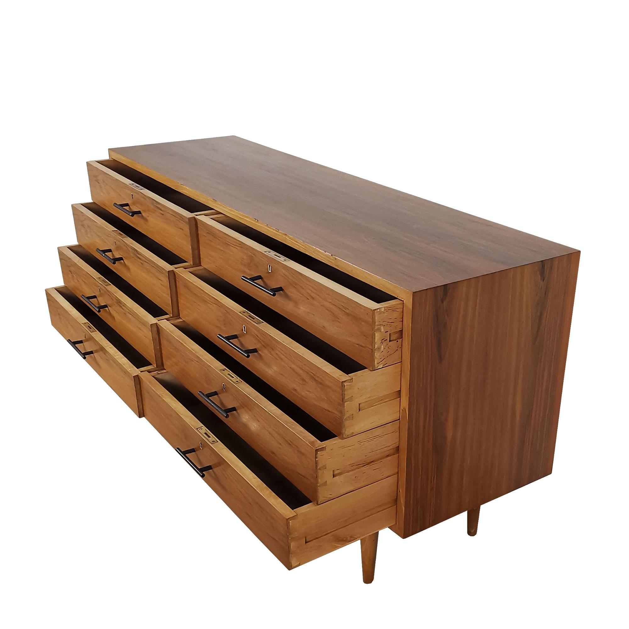 1960´s Cubist Chest with Eight Drawers by Jordi Vilanova, Spain, Barcelona  1
