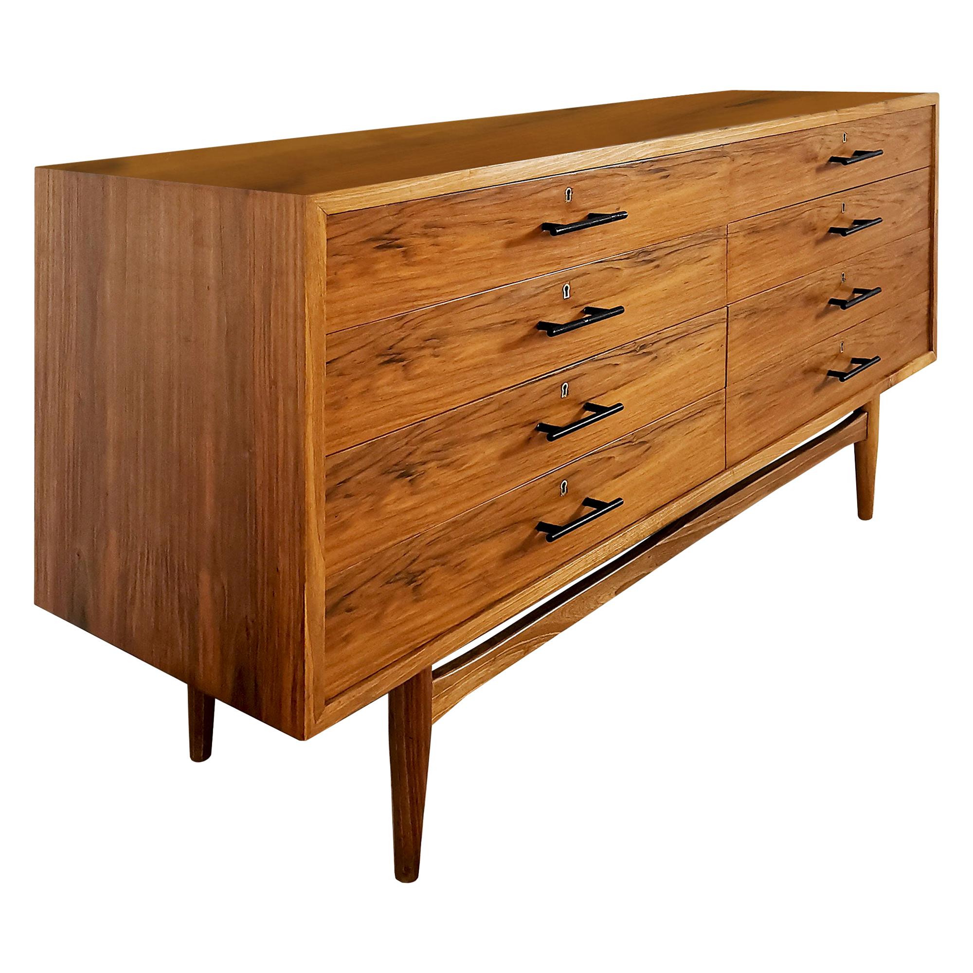 1960´s Cubist Chest with Eight Drawers by Jordi Vilanova, Spain, Barcelona