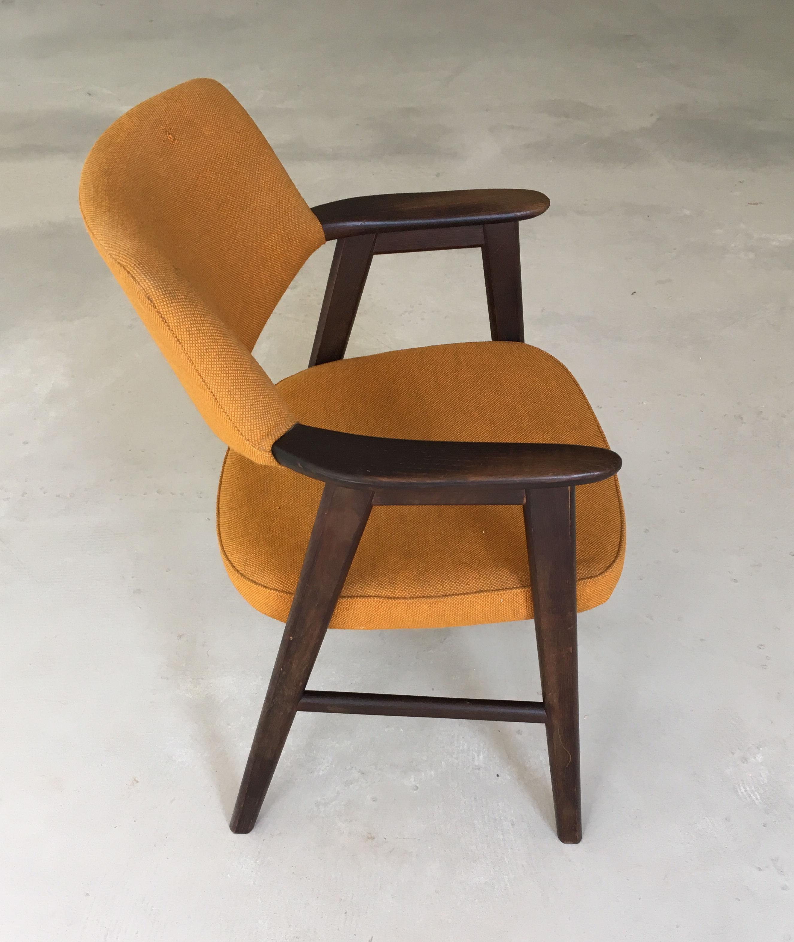 Mid-20th Century 1960s Erik Kirkegaard Danish Desk Chair in Tanned Oak For Sale