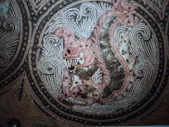 1960' s Indian Mid Century Hand Stitched Tapestry Wall Hanging