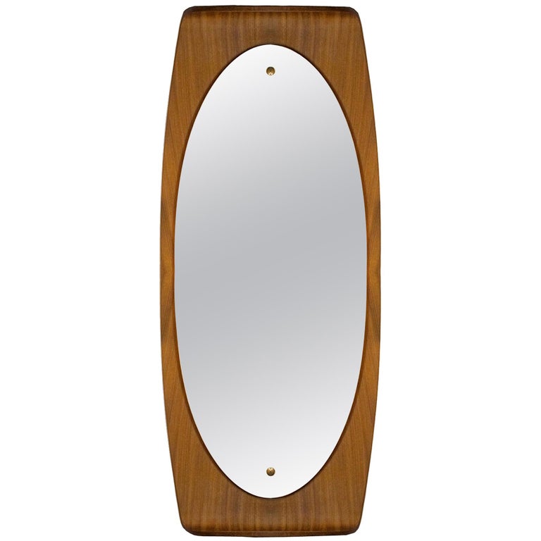 Miroir Italien Ancien En Laiton Ondulé – Forme Irrégulière, Style Vintage Pour Salle De Bain