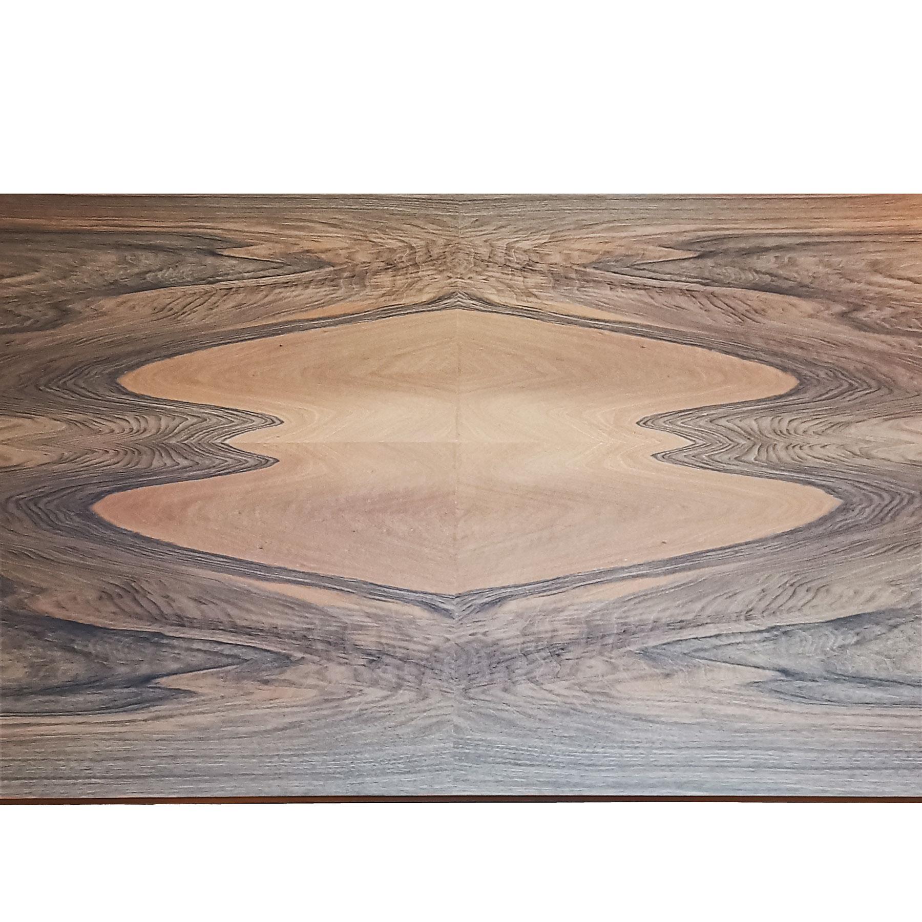 1960s Large Meeting or Dining Table in the Style of M. Bega, Walnut, Italy 3