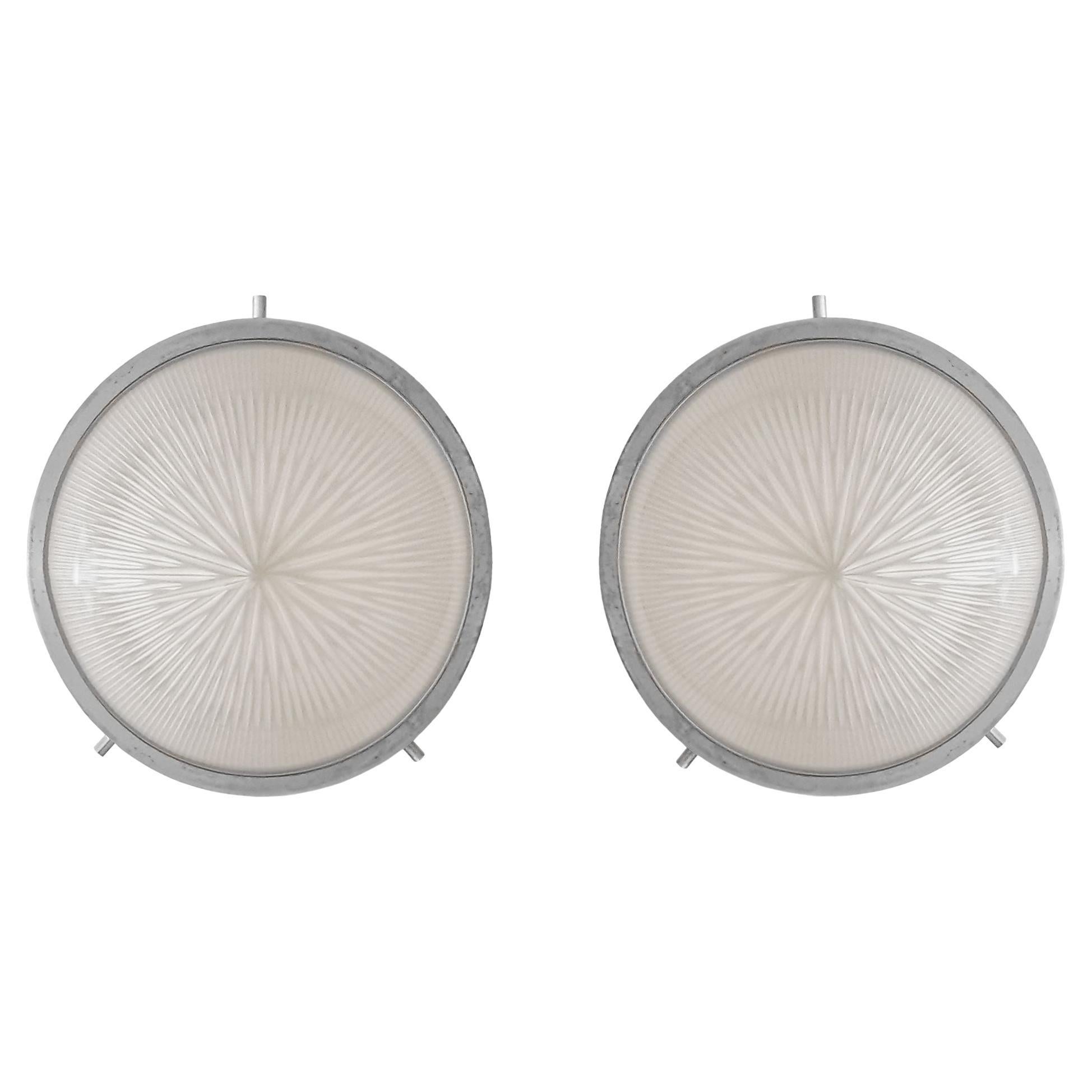 Mid-Century Modern Pair of Sergio Mazza's Sigma Sconces for Artemide - Italy For Sale