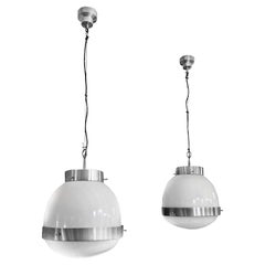 1960´s Pair of Large "Delta" Lanterns by Sergio Mazza for Artemide, Italy