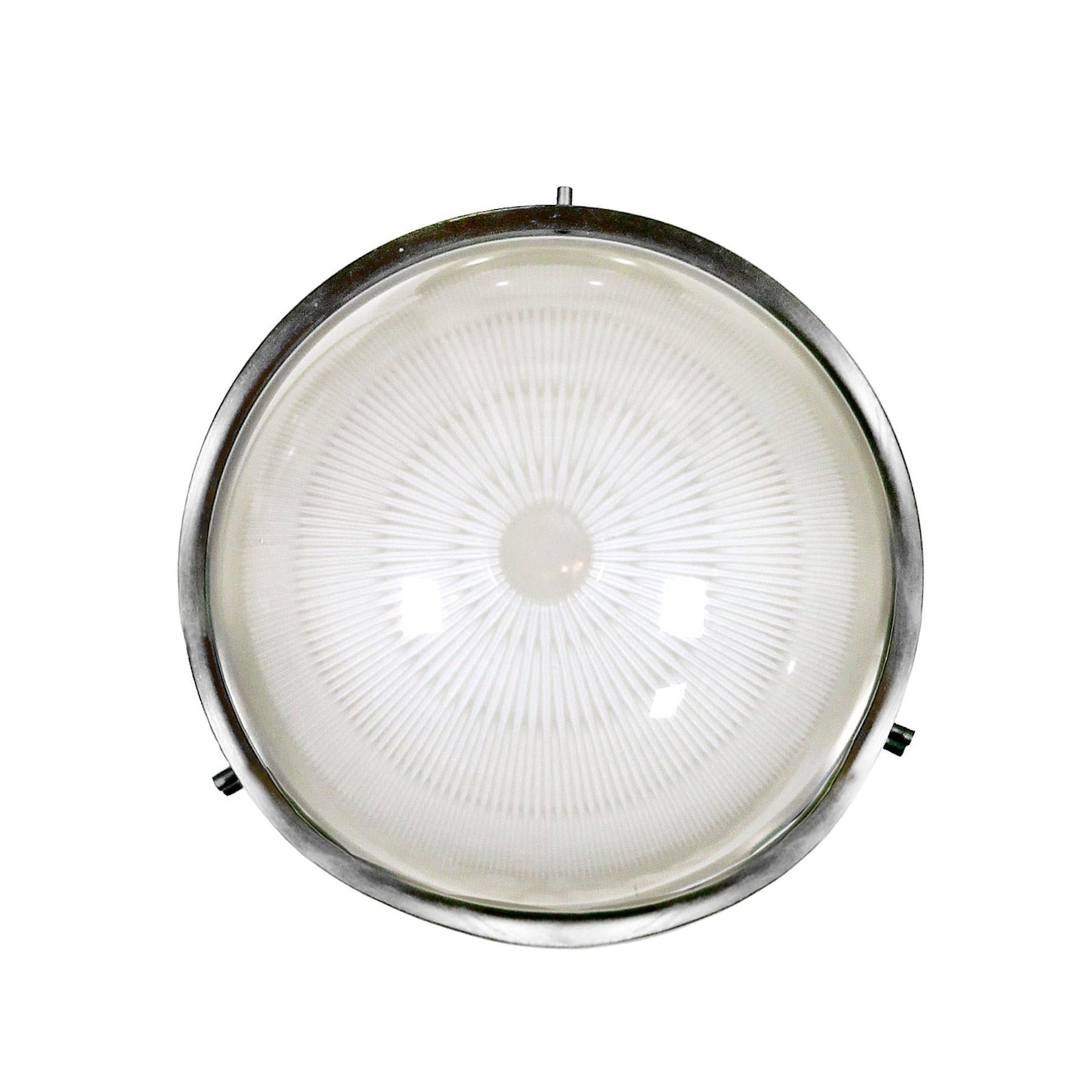 Italian Mid-Century Modern Pair of Delta Wall Lights by Sergio Mazza for Artemide- Italy For Sale