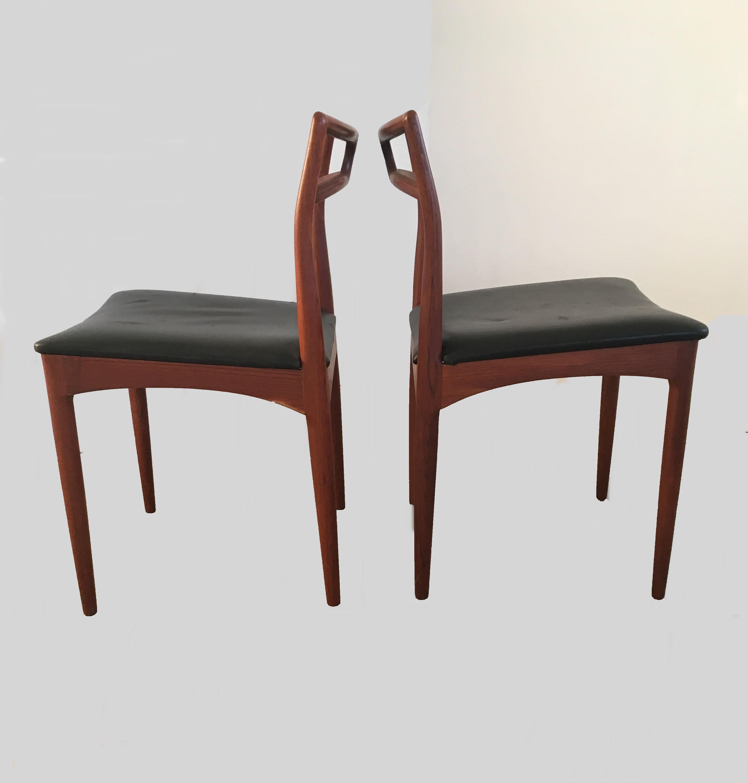 1960s Set of 10 Johannes Andersen Dining Chairs in Teak, Inc. Reupholstery 3