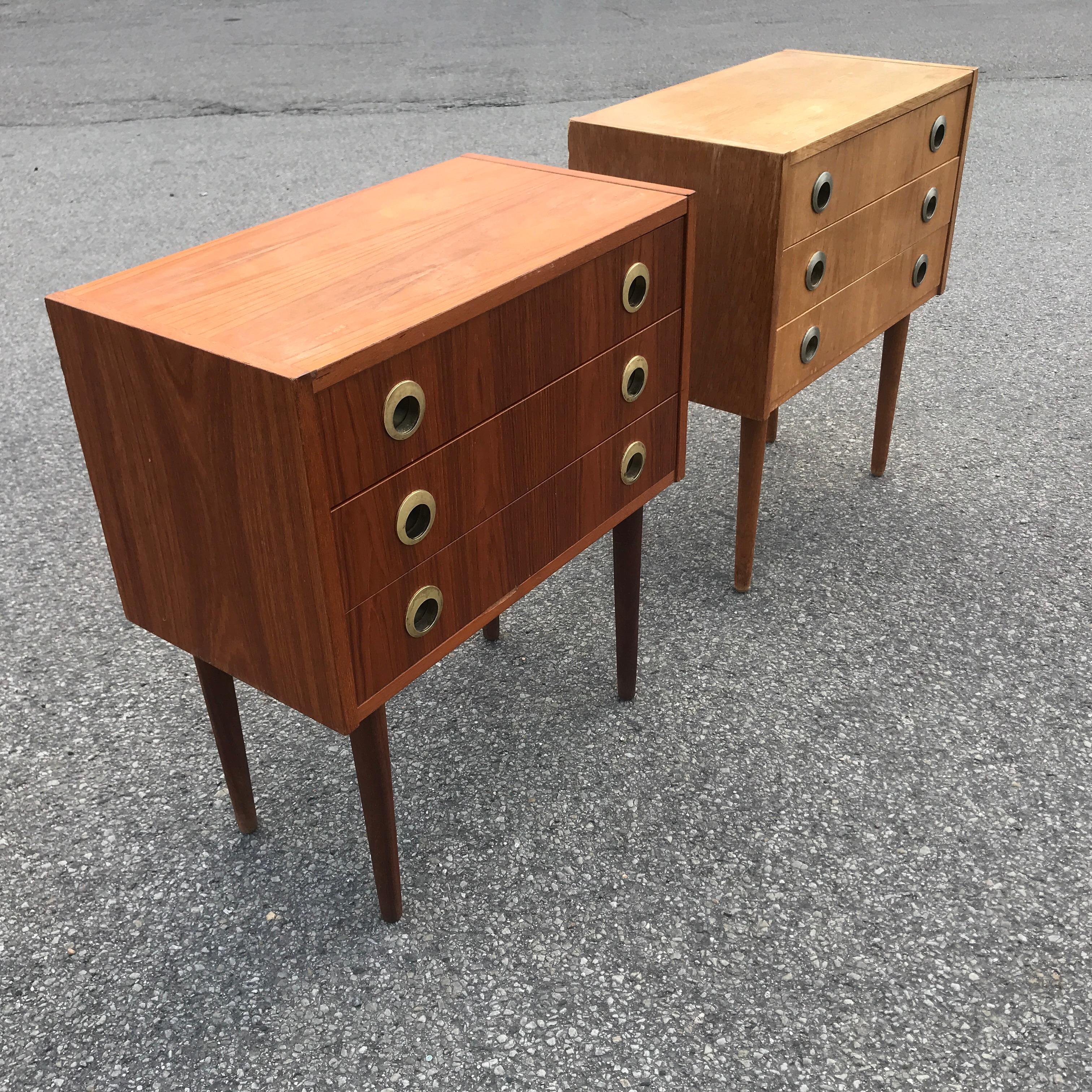 1960s Set of Danish Mid-Century Modern Dressers In Good Condition For Sale In Copenhagen, DK