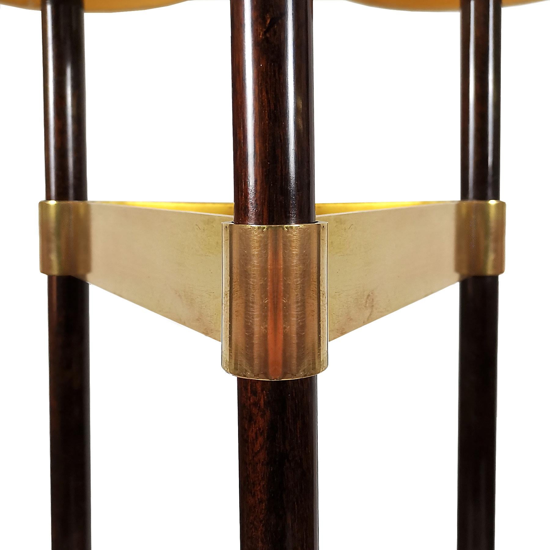 Mid-20th Century Mid-Century Modern Standing Lamp by Jordi Vilanova in Walnut and Brass-Barcelona