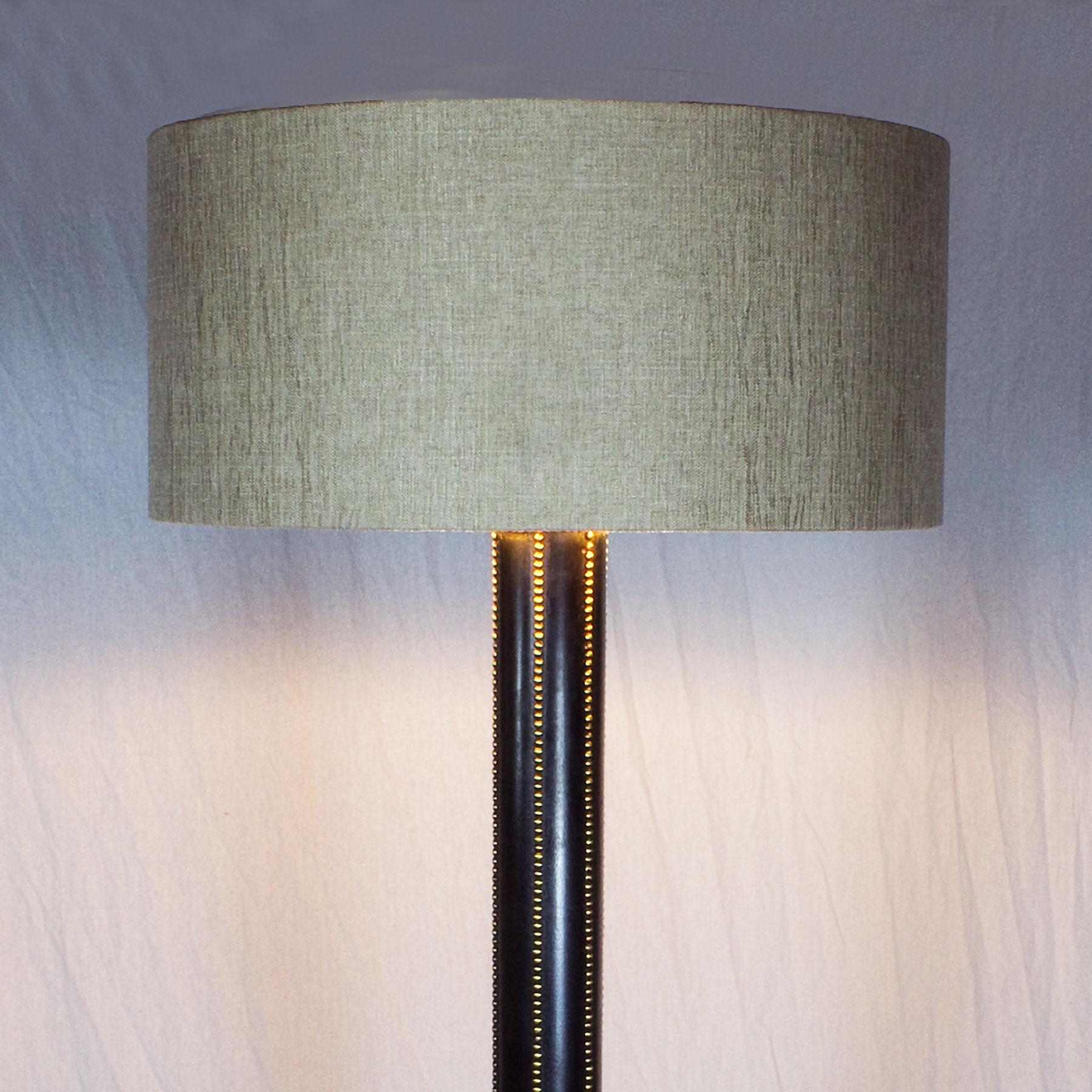 1960s Standing Lamp, Garnished Stand, Walnut, Brass, Jordi Vilanova, Barcelona 3