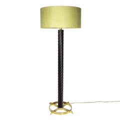 Mid-Century Modern Standing Lamp With Walnut Stand by Jordi Vilanova -Barcelona