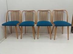 1960 Set of 4 Design Retro Chair, Antonín Šuman for Ton, Czechoslovakia