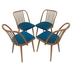 1960 Set of 4 Design Used Chair, Antonín Šuman for Ton, Czechoslovakia