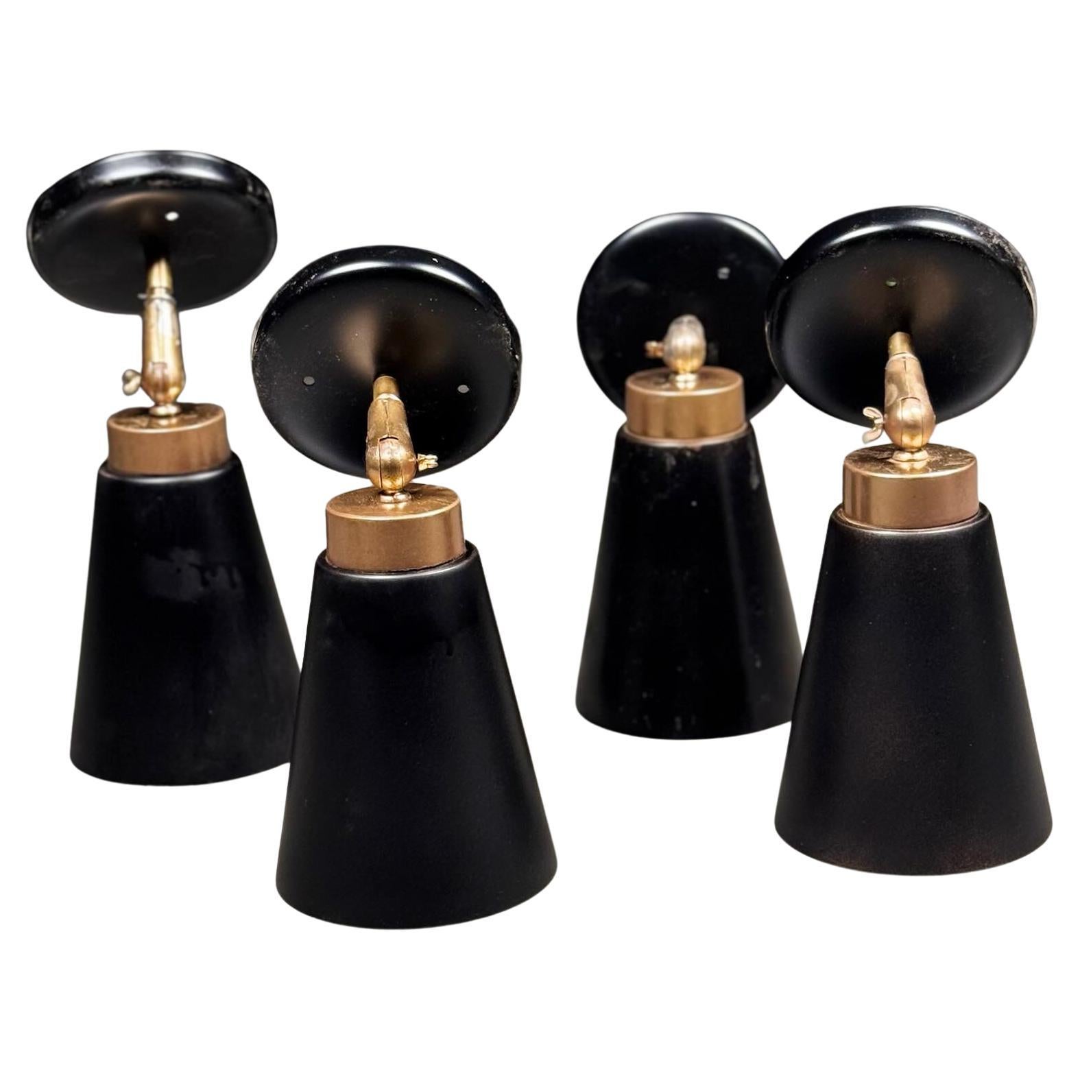 1960 set of adjustable sconces by Prescolite