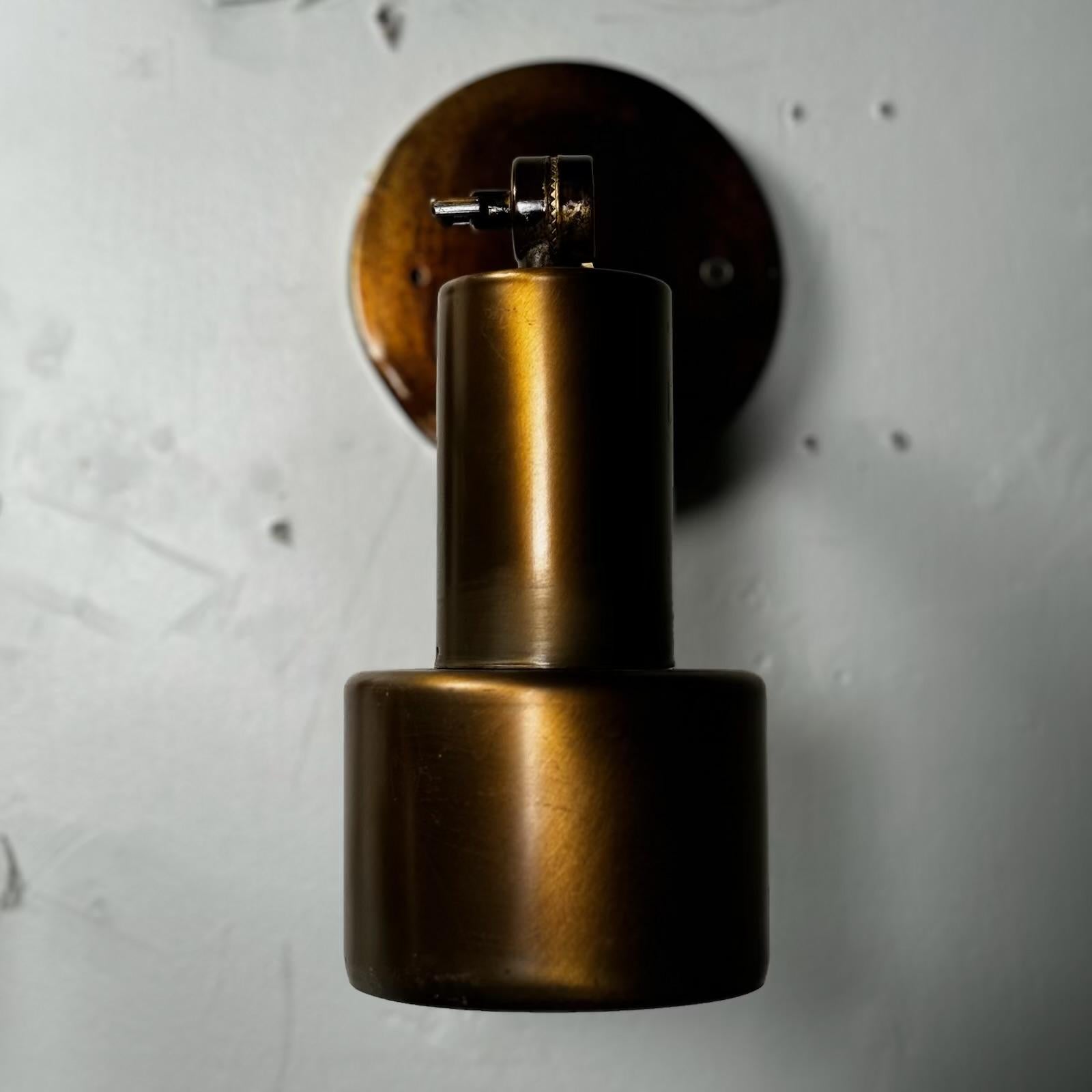 1960 set of four brass MCM articulating sconce lights 1