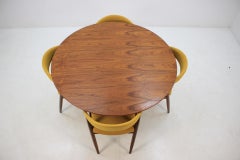 1960 Set of Four Kai Kristiansen Model 31 Chairs and Round Teak Table