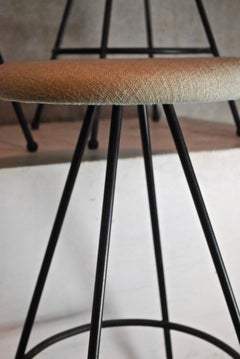 1960 Set of Three MCM Counter Stools