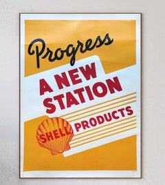1960 Shell Oil - Progress Original Vintage Poster