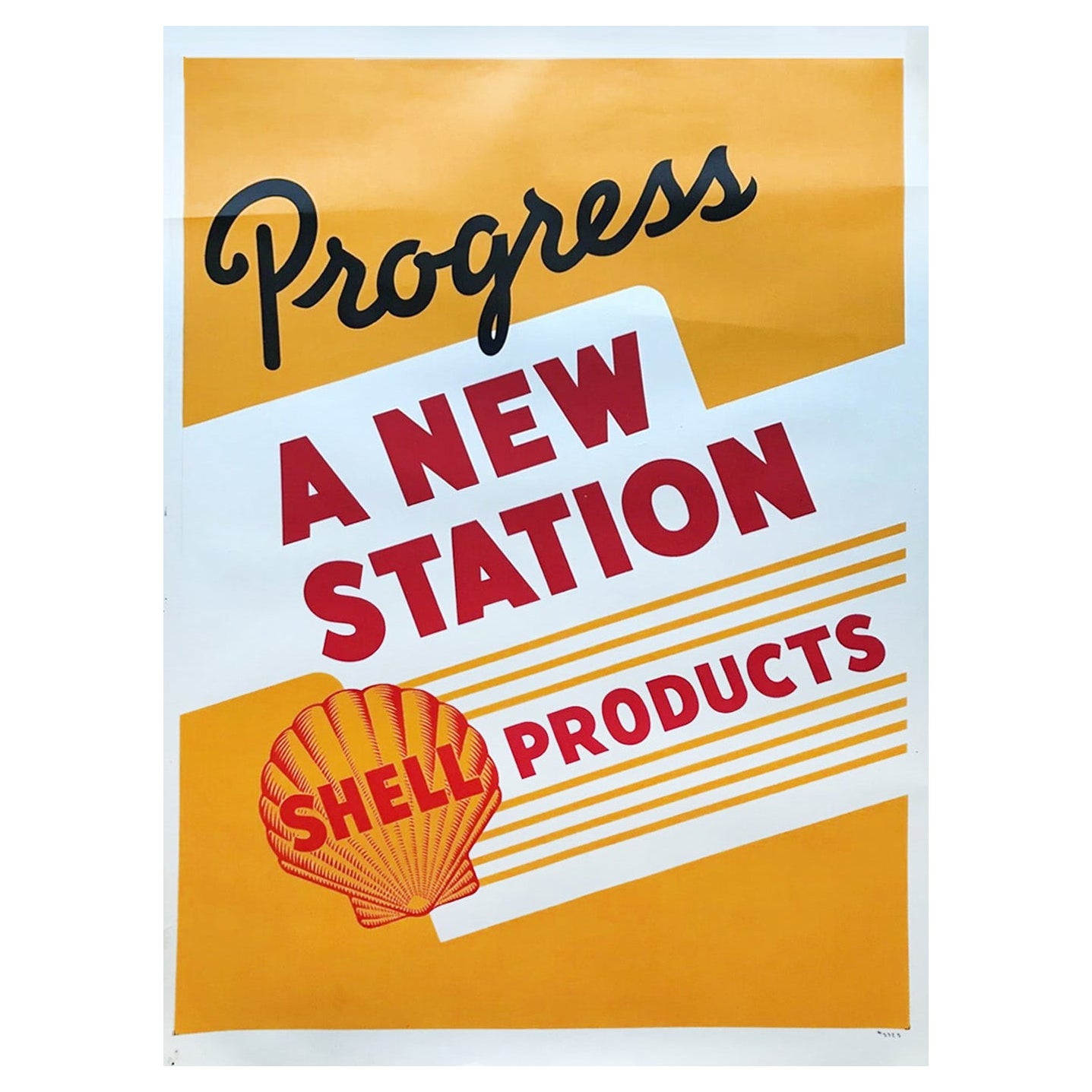 1960 Shell Oil - Progress Original Vintage Poster