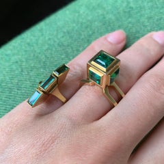 Sigurd Persson, bague en or et tourmaline verte, 1960