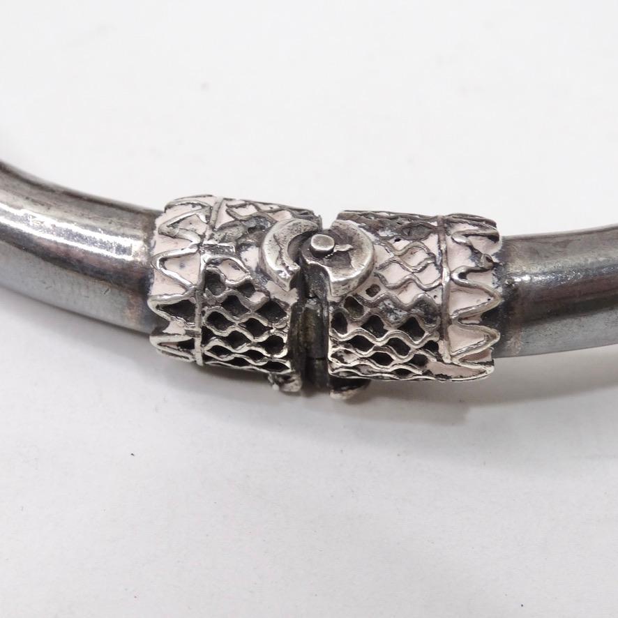 1960 Silver Doublehead Ram Cuff Bracelet In Good Condition For Sale In Scottsdale, AZ