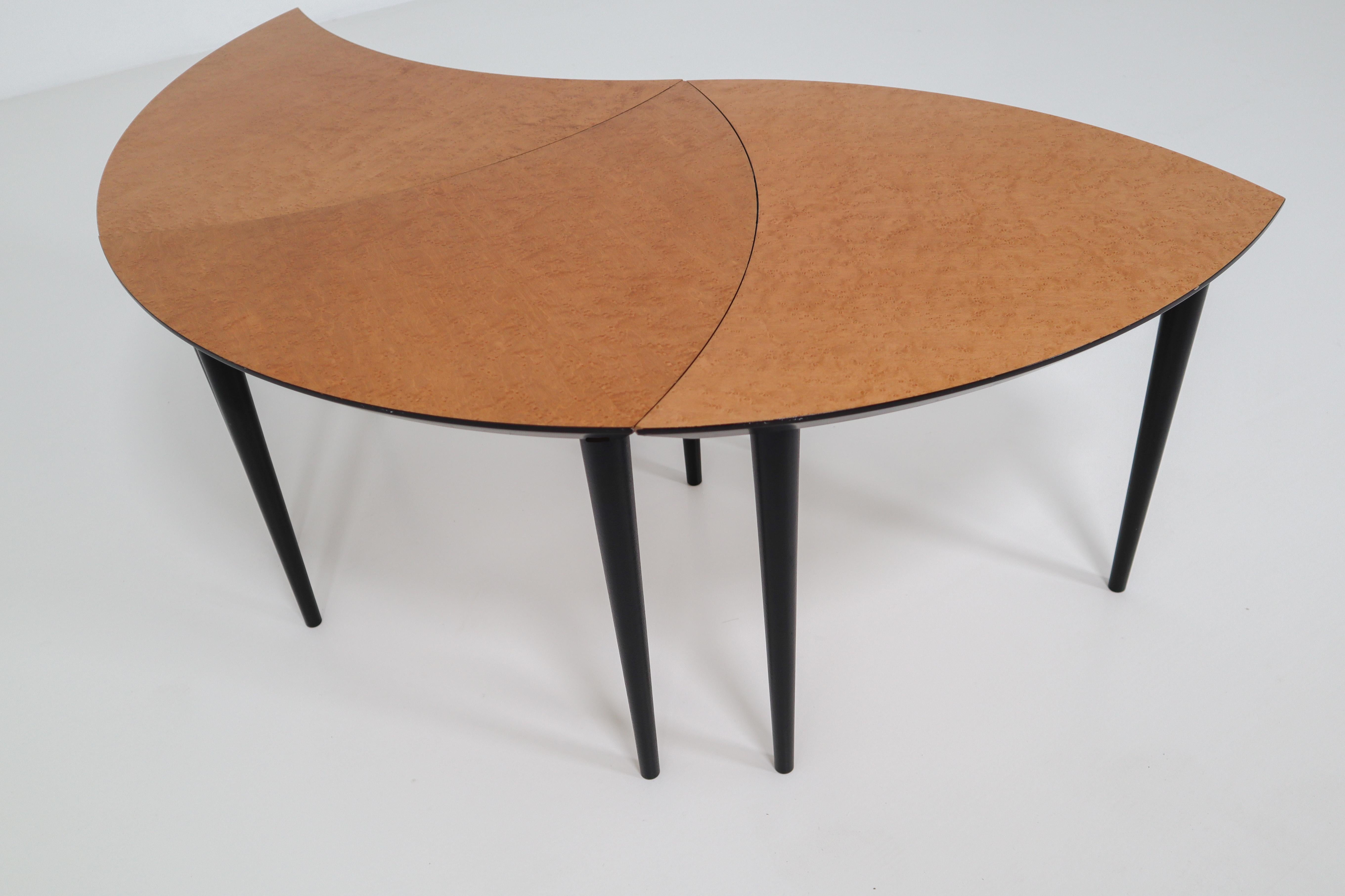 triangle shaped end table