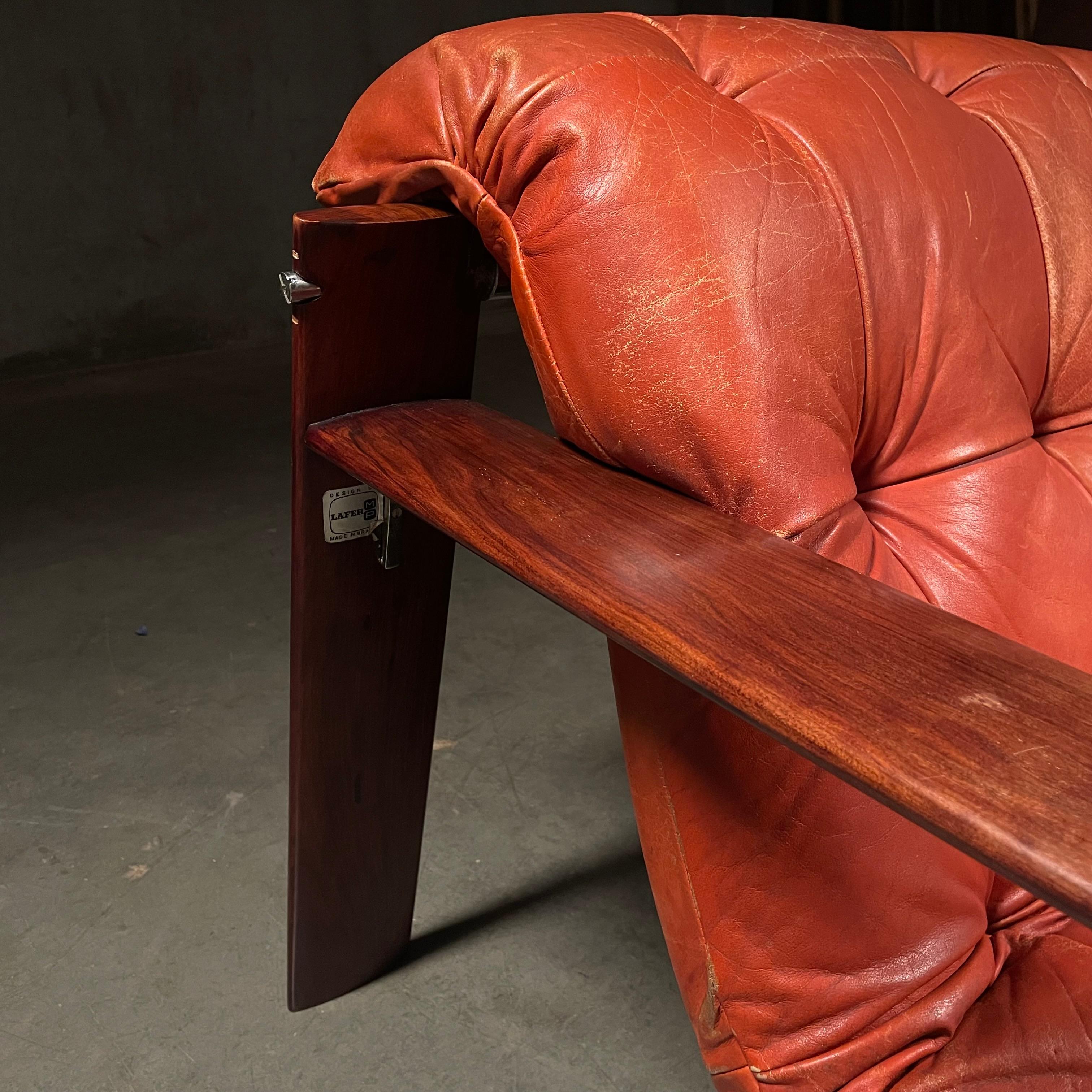 1960 Sofa Mp129 Leather tufted  by Percival Lafer For Sale 3