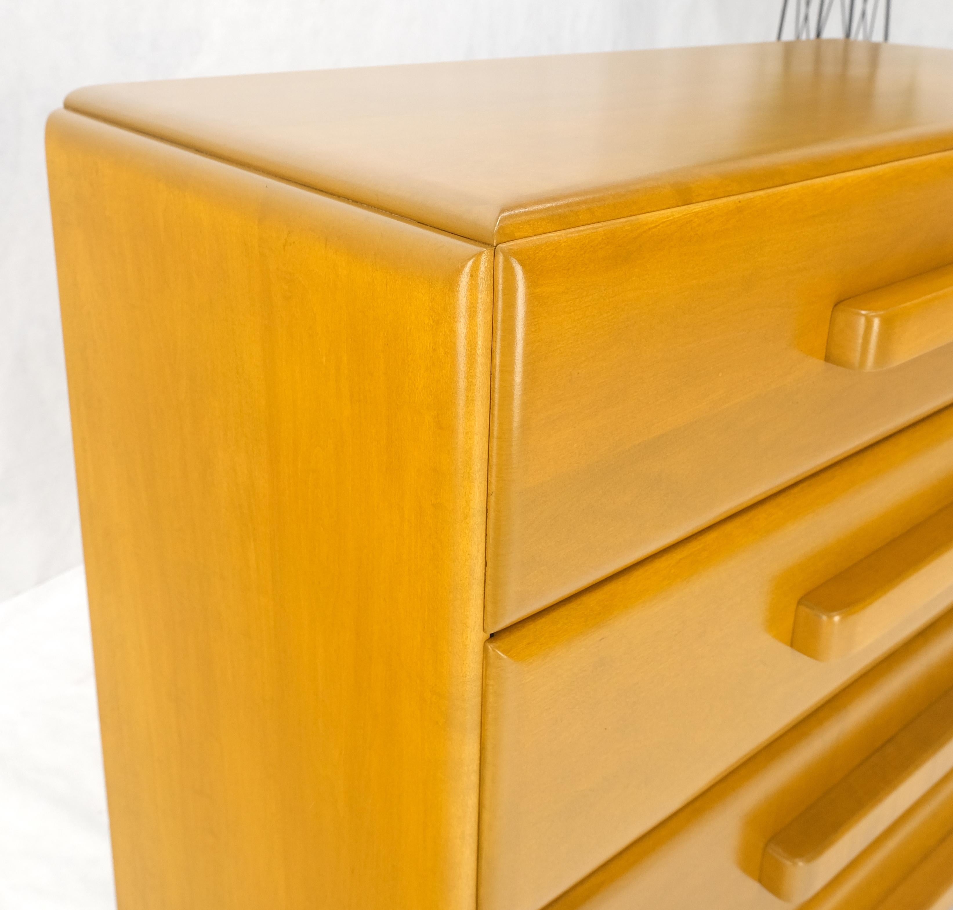 1960s Solid Maple Restored Russel Right Conant Ball Solid Maple 4 Drawer Dresser Bachelor Chest MINT!