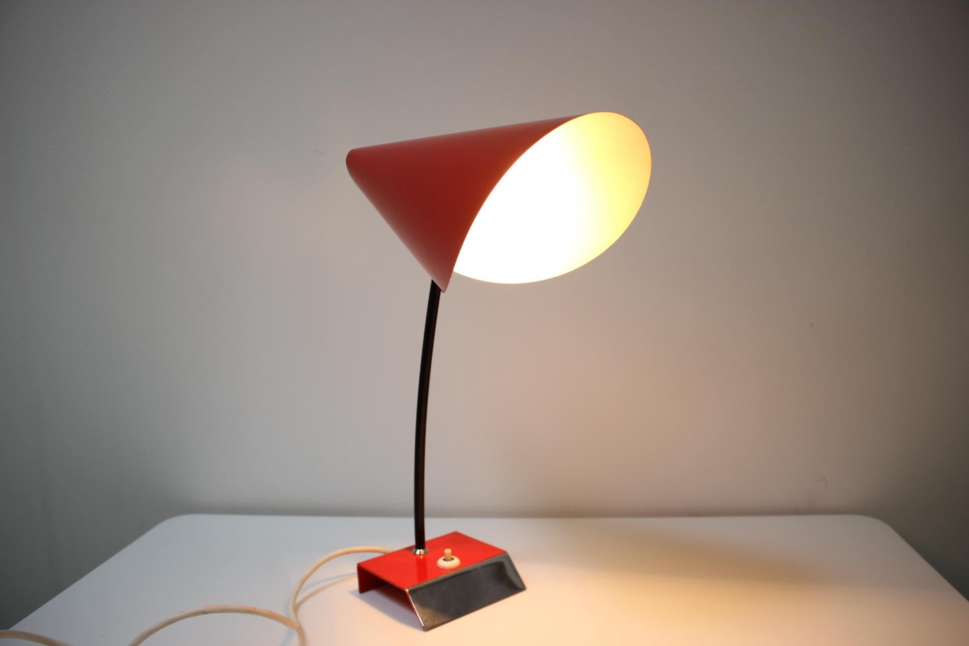 1960 Table Lamp by Josef Hůrka for Napako, Czechoslovakia For Sale 6