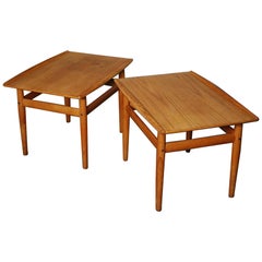 1960 Teak Side Tables by Grete Jalk for Glostrup Møbelfabrik