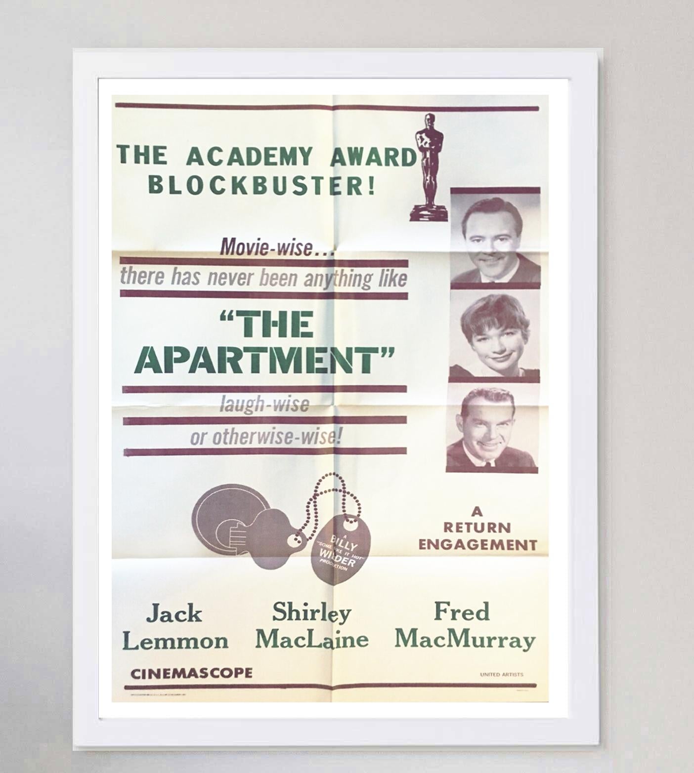 Affiche vintage d'origine The Apartment, 1960 Bon état - En vente à Winchester, GB