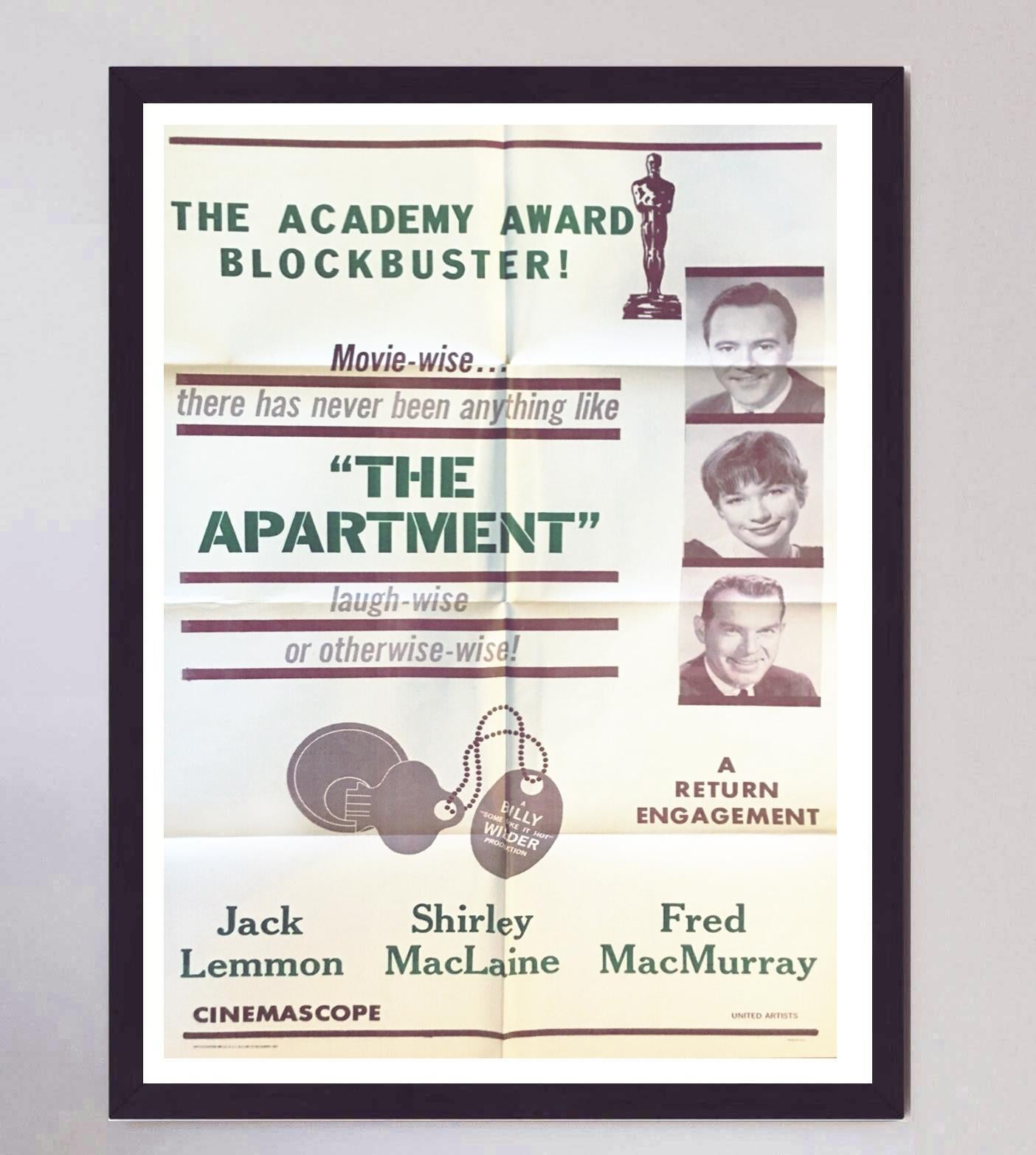 Mid-20th Century 1960 The Apartment Original Vintage Poster For Sale
