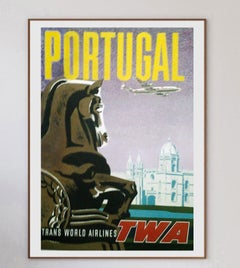 1960 TWA - Portugal Original Vintage Poster