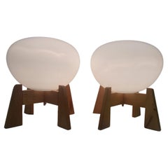 1960 Two ULUV Floor Lamps, Czechoslovakia
