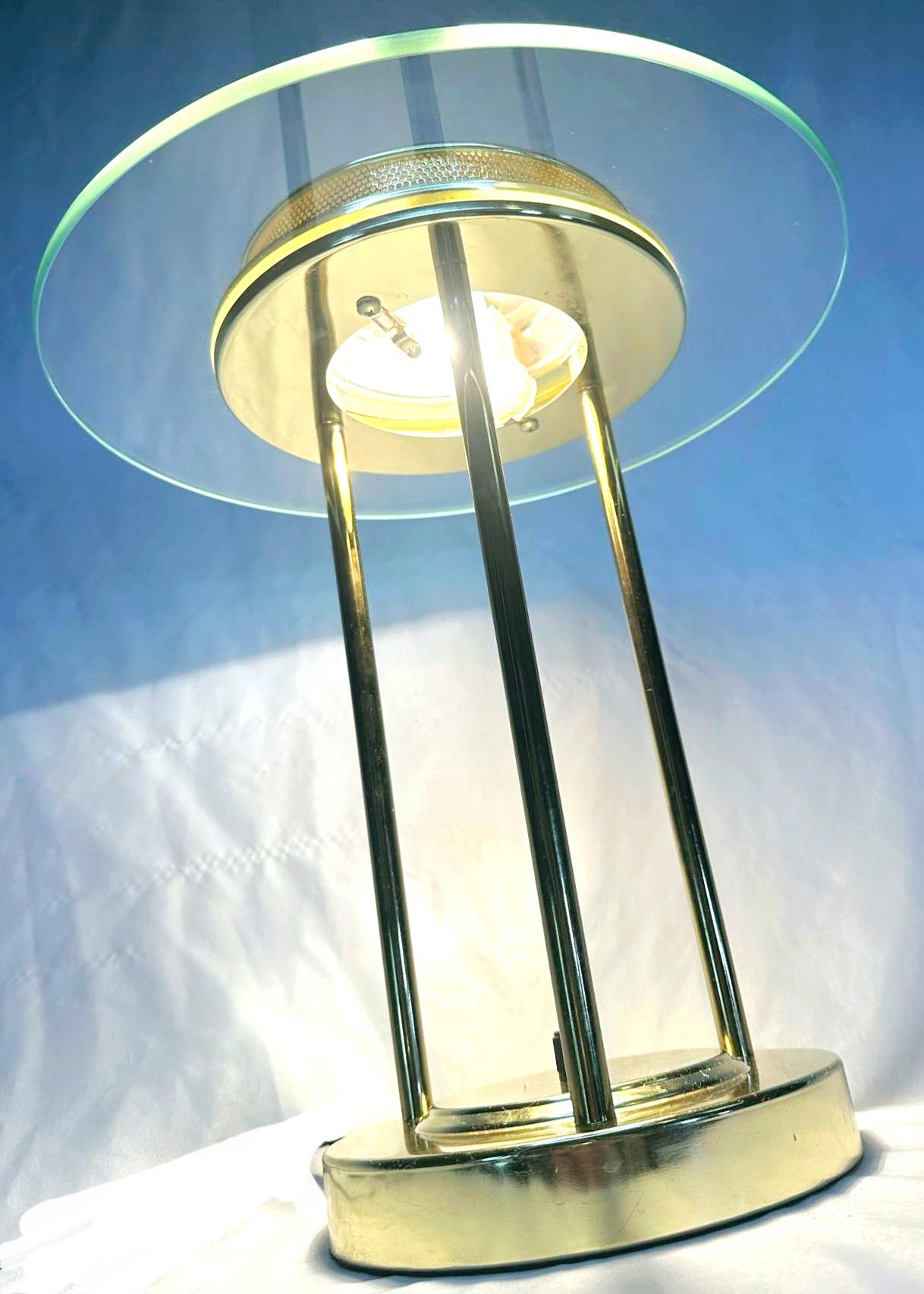 1960 UFO/ Saturn Desk Lamp by Robert Sonneman In Good Condition For Sale In Waxahachie, TX