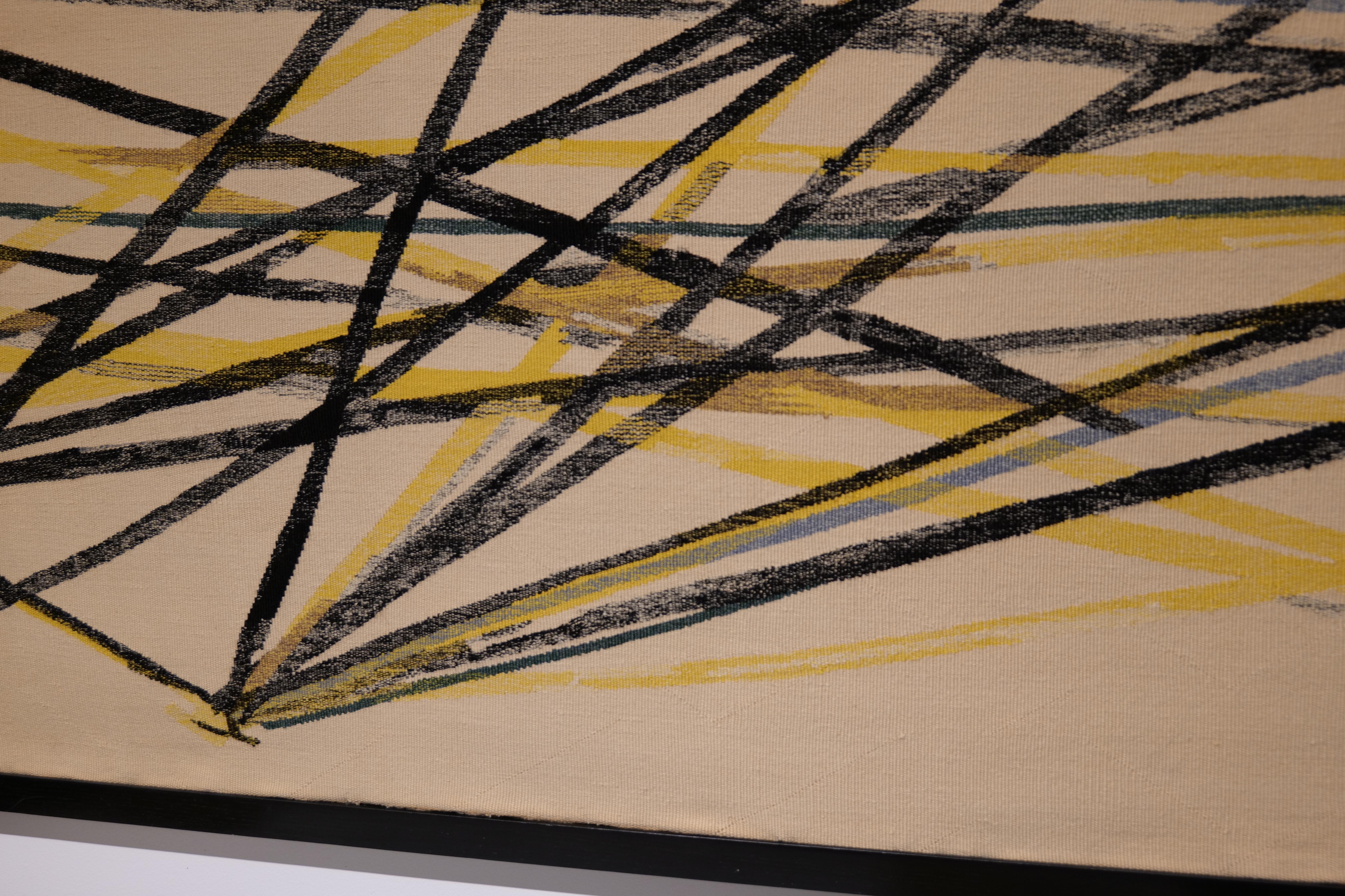 -Envol von Emile Gilioli
-100 x 300 cm: 3.2 x 9.8 ft.
-Hergestellt von Atelier R. Picaud, Aubusson
-Ausgabe: Einzigartiges Stück

Über den Künstler: 

Emile Gilioli (1911-1977)
Der in Paris geborene Italiener Emile Gilioli war einer der