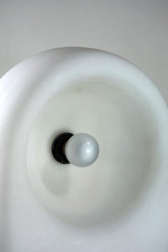 1960 "Vela" Claudio Salocchi Lumeform Lampe de table en verre design italien