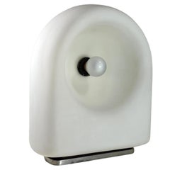 1960 "Vela" Claudio Salocchi Lumeform Lampada da Tavolo in Vetro di Design Italiano