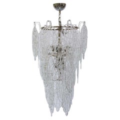 Used 1970s Italian Murano Glass Ceiling Light Design attributed to AV Mazzega 