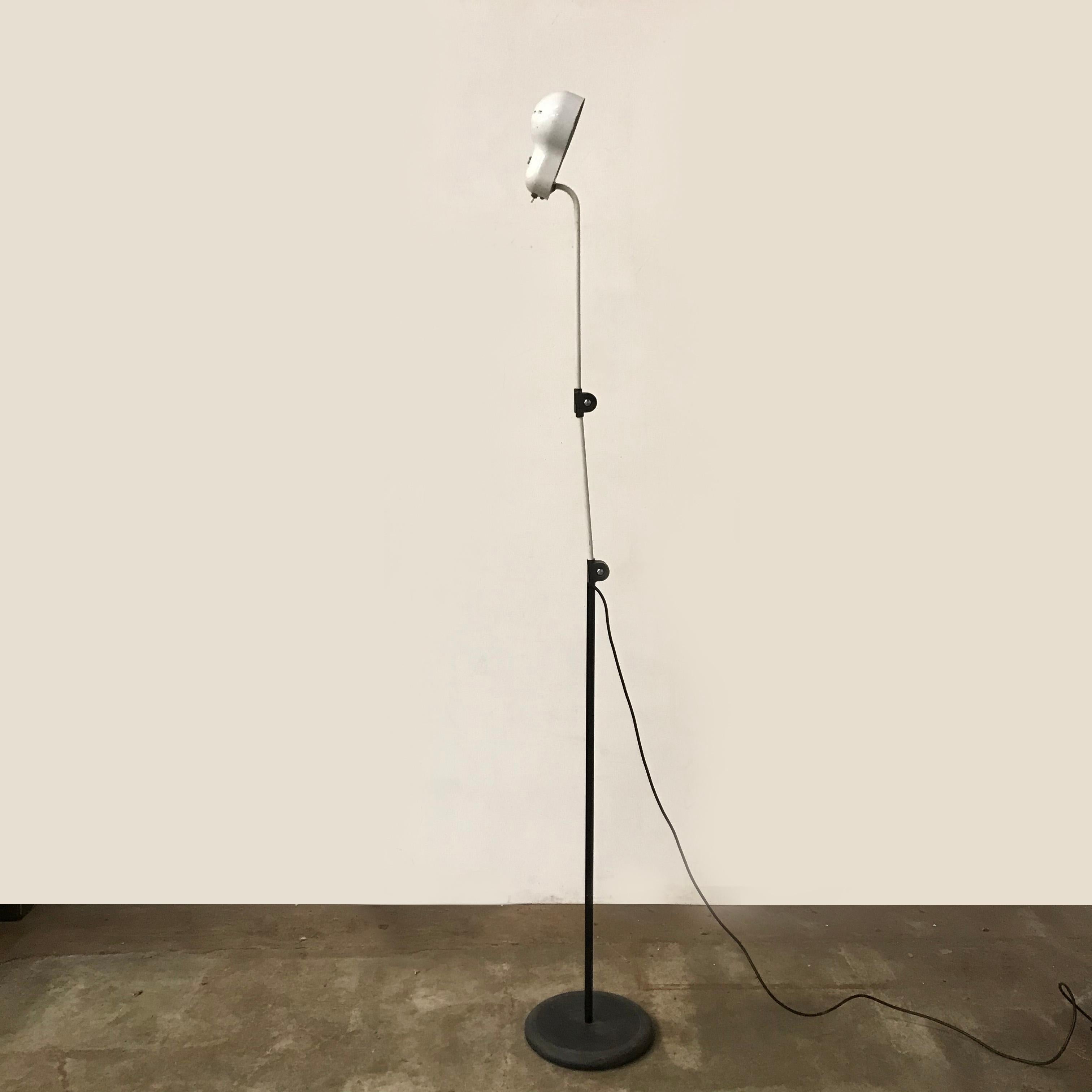 Mid-Century Modern 1960, Very Early Joe Colombo Topo Floor Lamp Designed for Stilnovo For Sale